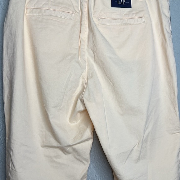 Gap Girlfriend Chino Hi-Rise Size 10 Raw Hem Side Stripe Casual Pants Stretch - Picture 5 of 5